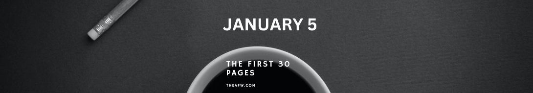 Banner The First 30 Pages January 5 2027